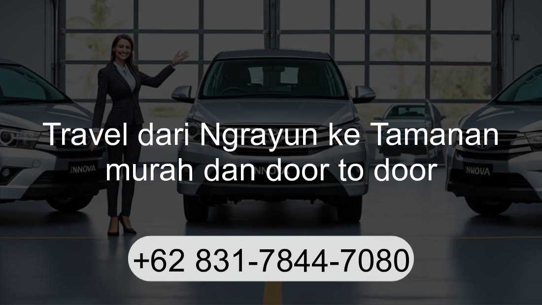 Travel Ngrayun Tamanan