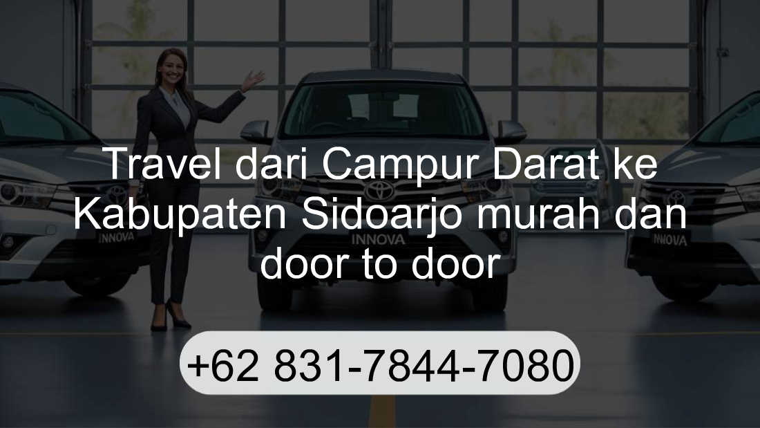 Travel Campur Darat Kabupaten Sidoarjo