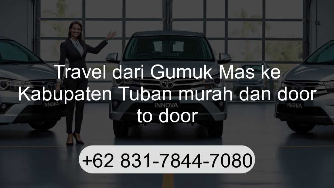 Travel Gumuk Mas Kabupaten Tuban