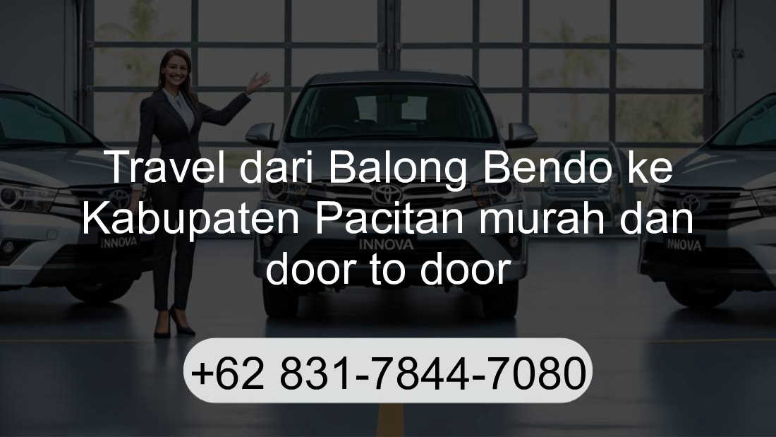 Travel Balong Bendo Kabupaten Pacitan