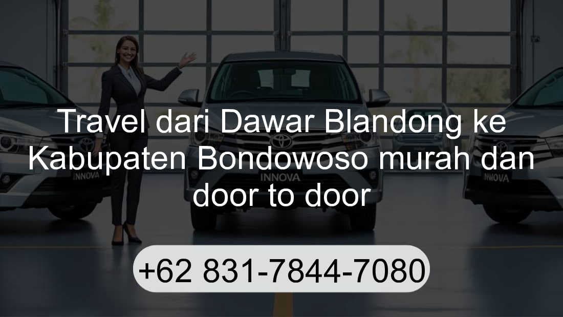 Travel Dawar Blandong Kabupaten Bondowoso