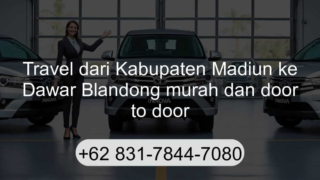 Travel Kabupaten Madiun Dawar Blandong