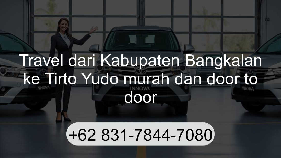 Travel Kabupaten Bangkalan Tirto Yudo