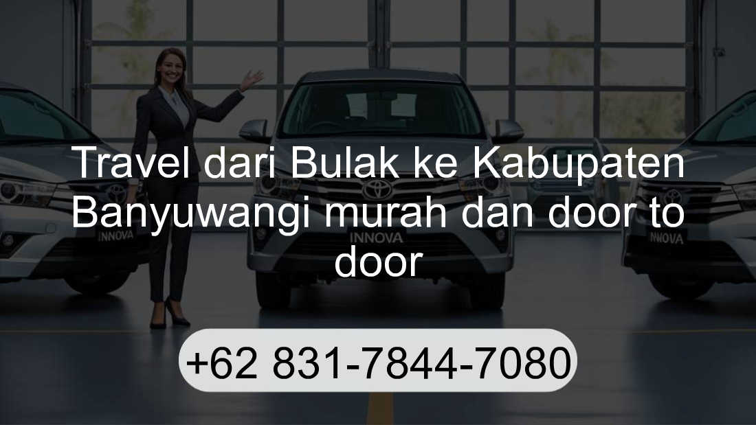 Travel Bulak Kabupaten Banyuwangi